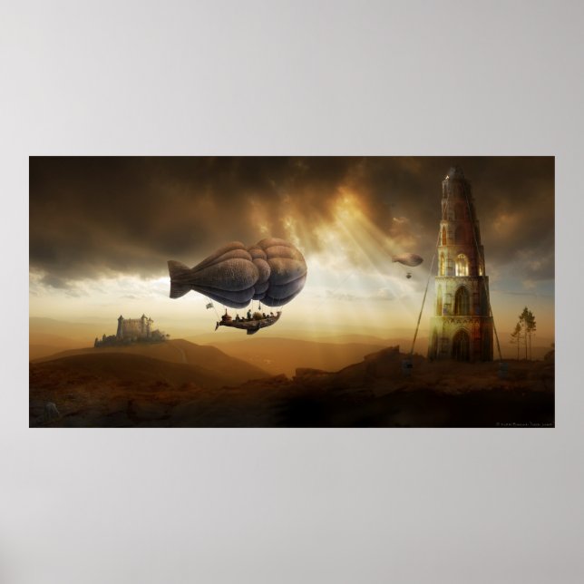 Poster Voyage sans fin | Steampunk Incroyable aventure (Devant)