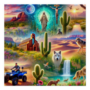 Poster Voyage spirituel en Arizona