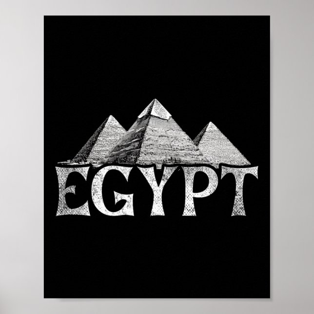 Poster Voyage vacances Egypte Pyramides  (Devant)