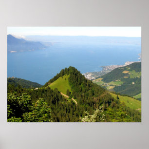 Poster Voyage vers les Rochers de Naye