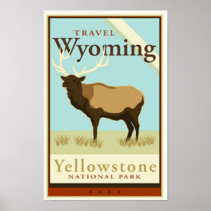 Poster Voyage Wyoming