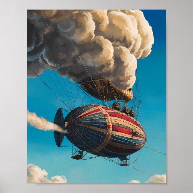 Poster Voyager Skybound Steampunk (Devant)