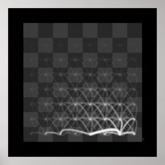 Poster Voyages de pièces d'échecs (Roi Blanc)