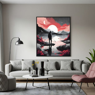 Poster Voyageur au Crépuscule