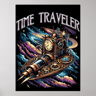 Poster Voyageur de temps - Steampunk Space Adventure
