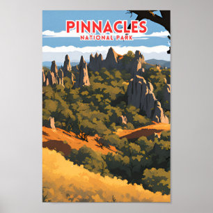 Poster Voyageur du parc national Pinnacles