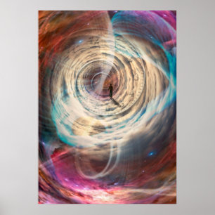 Poster Voyageur en univers