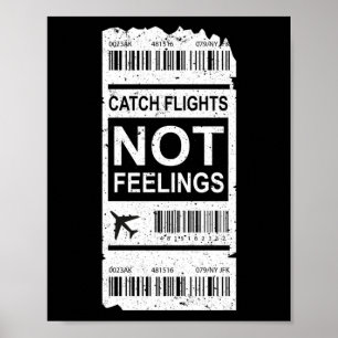 Poster Voyageur Vacances Voyage Catch Vols Pas Sentiments