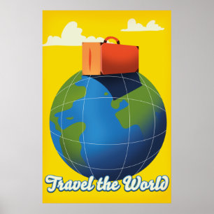 Poster Voyagez dans le monde