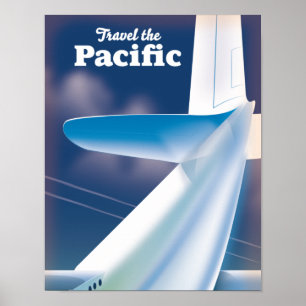 Poster Voyagez dans le Pacifique
