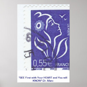 POSTER VOYEZ AVEC VOTRE COEUR