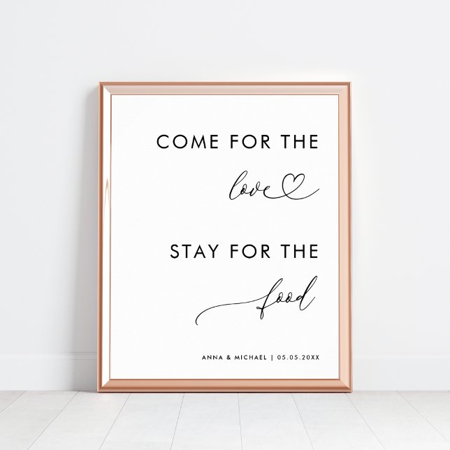 Poster Voyez pour l'amour Séjour pour la nourriture Maria (Créateur téléchargé)