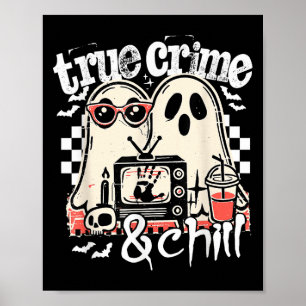 Poster Vrai Crime Et Détente Drôle Halloween, Gentil Fant