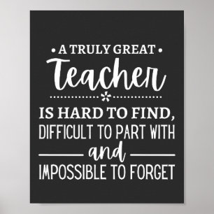 Poster Vraiment grand enseignant