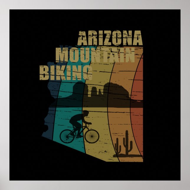 Poster VTT Arizona vintage (Devant)
