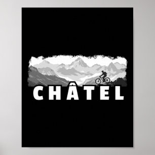 Poster VTT Châtel France Cyclisme