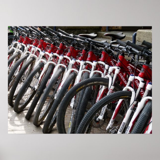 Poster VTT en rang (Devant)