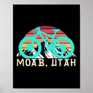 Poster VTT Moab Utah pour la randonnée en VTT