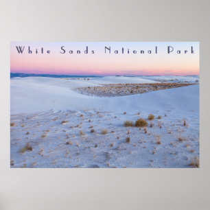 Poster Vue à couper le souffle White Sands National Park