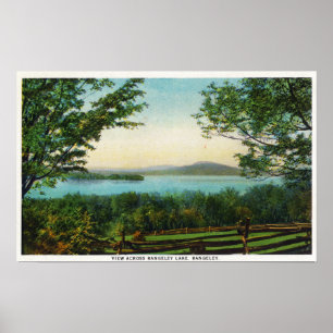 Poster Vue à travers le lac Rangeley