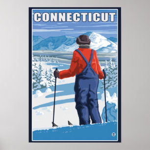 Poster Vue admirative de ConnecticutSkier