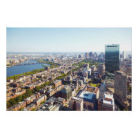 Vue aérienne de Boston