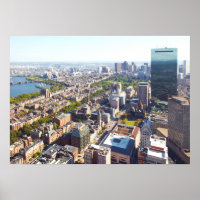 Vue aérienne de Boston