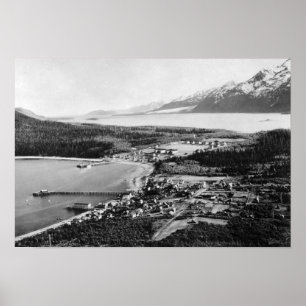 Poster Vue aérienne de Haines, Alaska