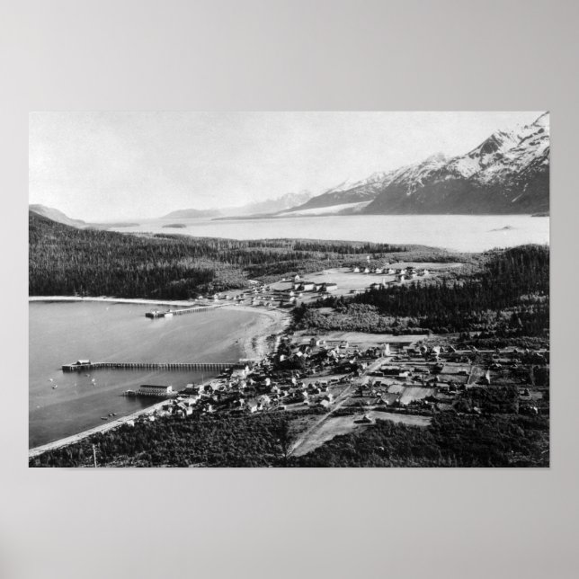 Poster Vue aérienne de Haines, Alaska (Devant)