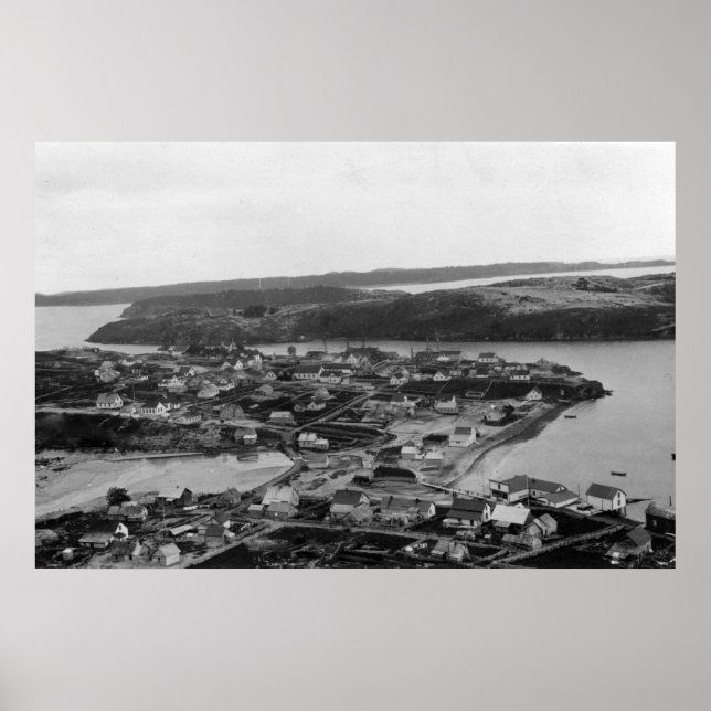 Poster Vue aérienne de Kodiak, Alaska Photographie (Devant)