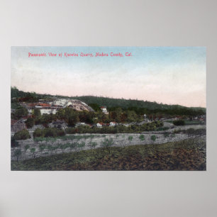 Poster Vue aérienne de la carrière de Granite Knowles