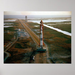 Poster Vue aérienne de Saturn V