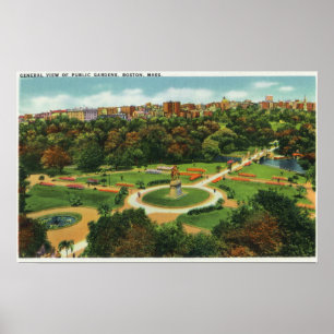Poster Vue aérienne des jardins publics # 2