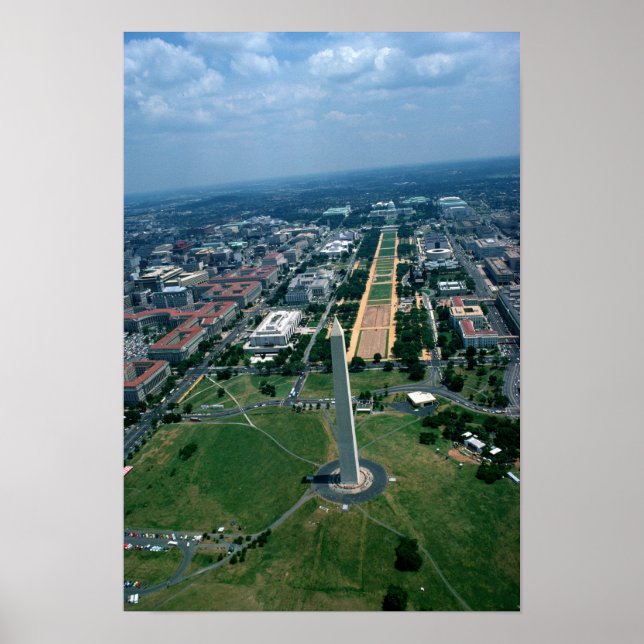 Poster Vue aérienne du centre commercial national (Devant)