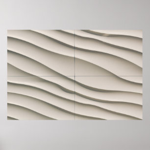 Poster Vue aérienne du désert