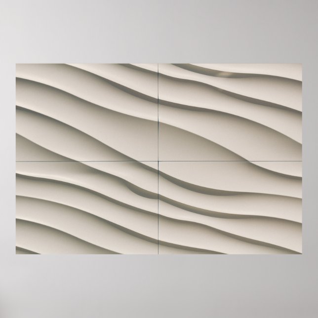 Poster Vue aérienne du désert (Devant)