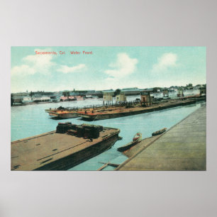 Poster Vue aérienne du front de mer 3