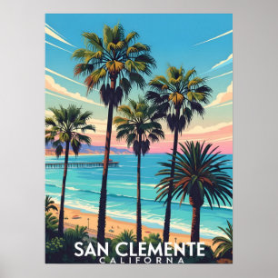 Poster Vue côtière de San Clemente Californie