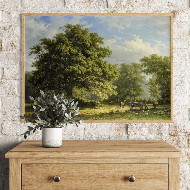 Poster Vue dans la forêt Bentheim par George Andries Roth (Créateur téléchargé)