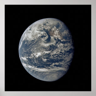 Poster Vue d'Apollo 11 de la terre
