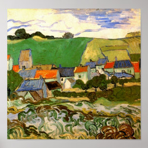 Poster Vue d'Auvers (F799) Van Gogh Fine Art