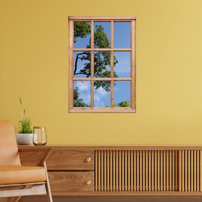 Poster Vue de branche d'arborescence à partir d'une illus (Salon 2)