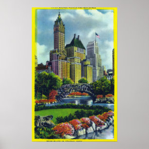 Poster Vue de Central Park de NYC des 5èmes hôtels