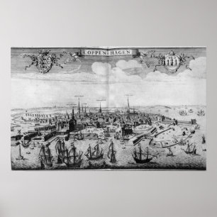 Poster Vue de Copenhague
