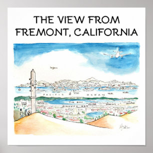 Poster Vue De Fremont, Californie