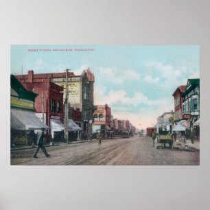 Poster Vue de houx StreetBellingham, WA