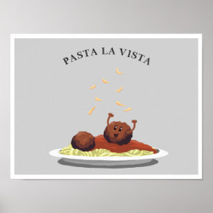 Poster Vue de La de pâtes !