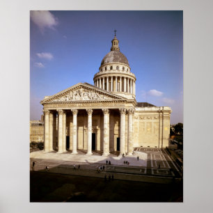 Poster Vue de la façade, établie 1757-90