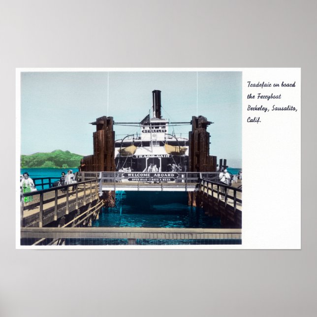 Poster Vue de la Foire de Berkeley Ferryboat (Devant)