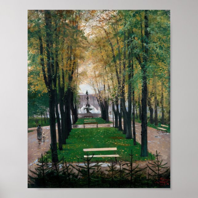 Poster Vue de la Galerie Fürstenberg | Hugo Birger (Devant)